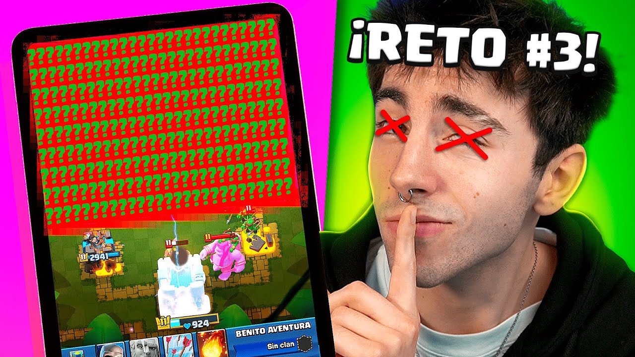 ¿PODRIAS GANAR EN CLASH ROYALE SIN VER? YO SI ✅