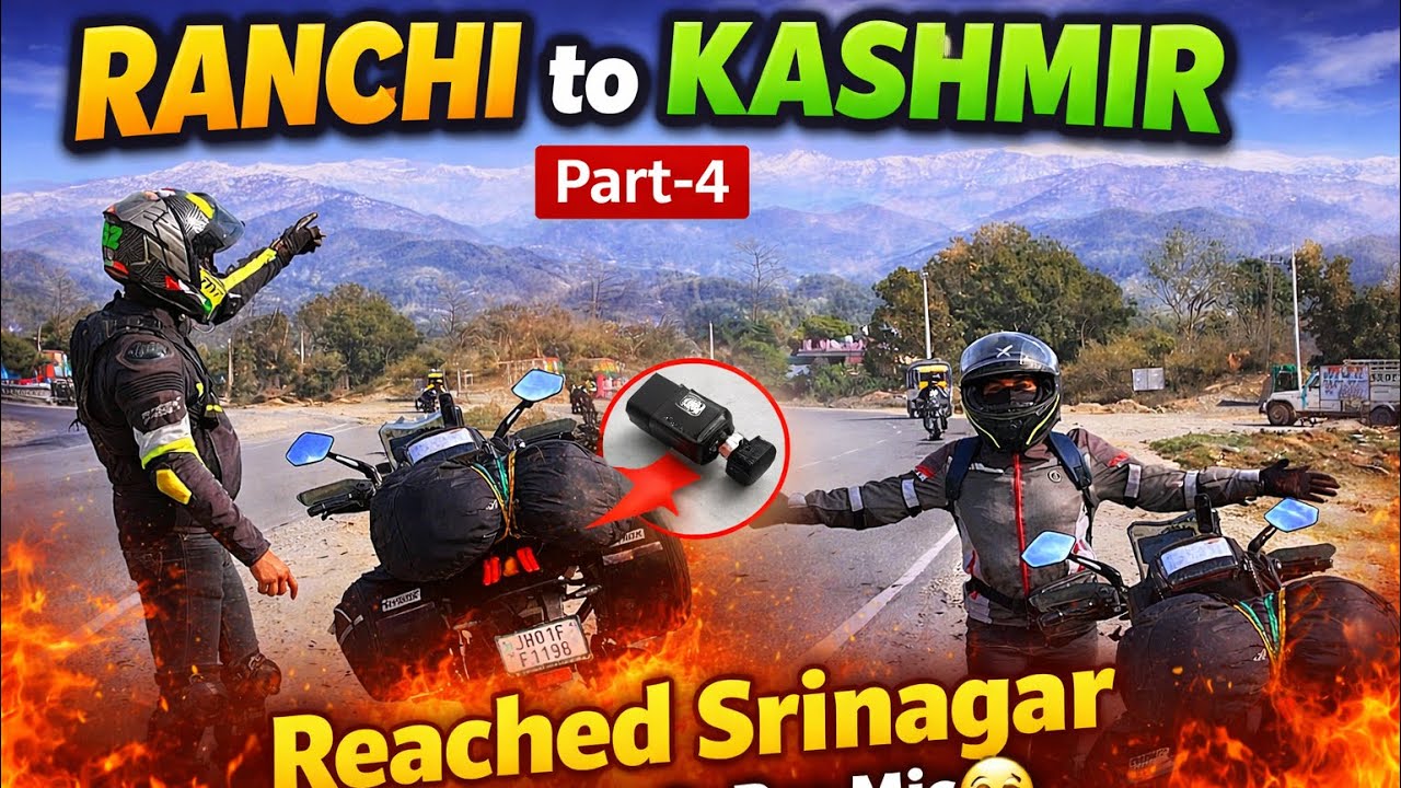 4️⃣: Pathankot to Srinagar | Ranchi To Kashmir Couple Ride 2025❤️