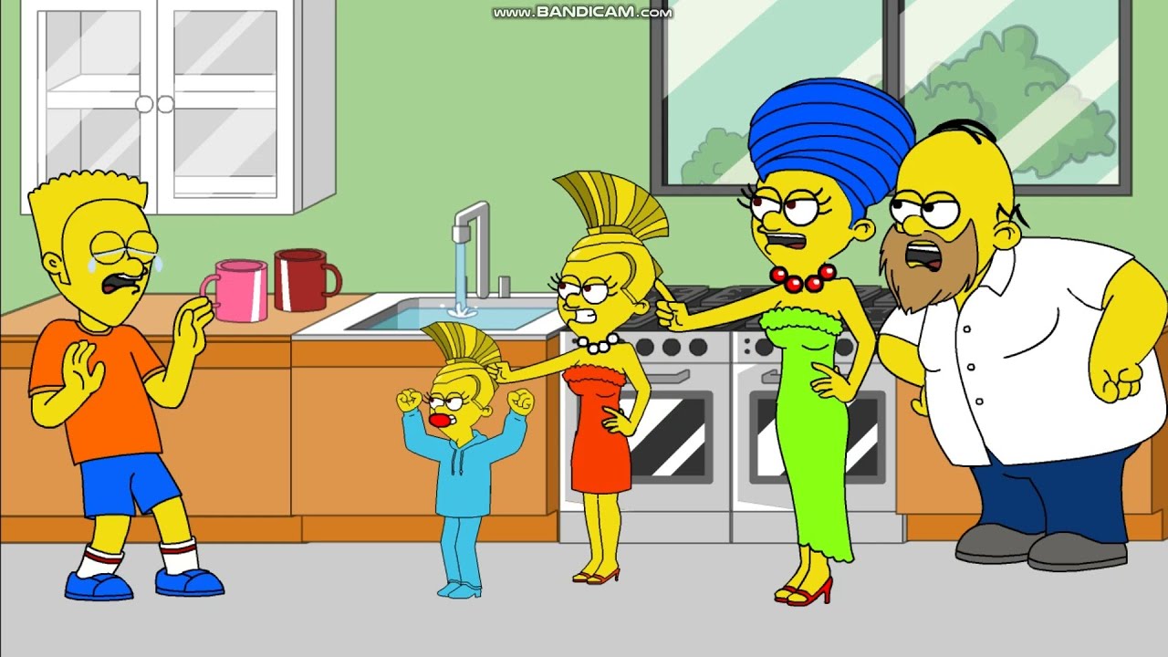 Bart Simpson Misbehaves At Krusty Burger And Gets Grounded!