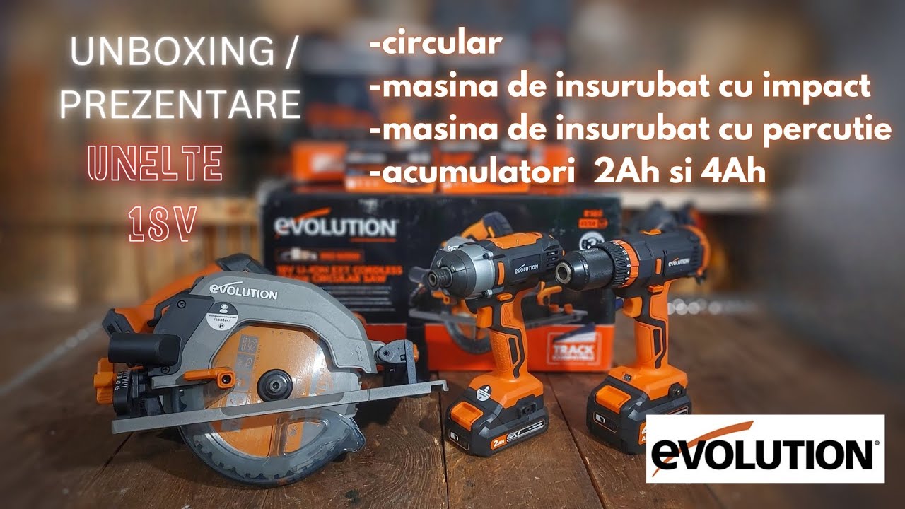 Evolution Power Tools 18V – Unboxing & prezentare