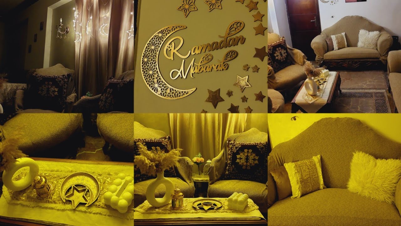وأخيراااا💃 الفرحة دخلت بيتي😍 فرش الريسبشن بزينة رمضان 2026 خليته قصر 🏡