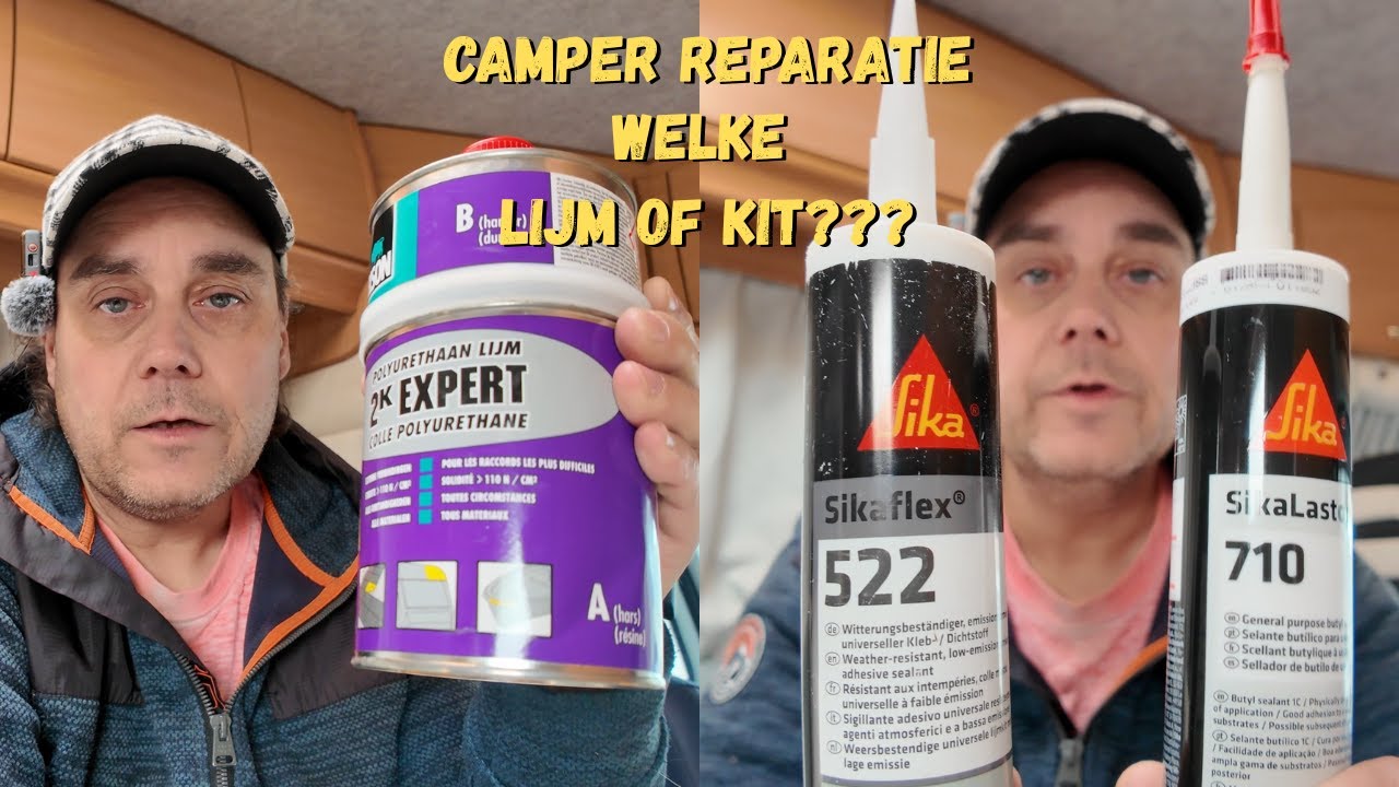 Camper vocht reparatie welke lijm of kit gebruik je waarvoor???
