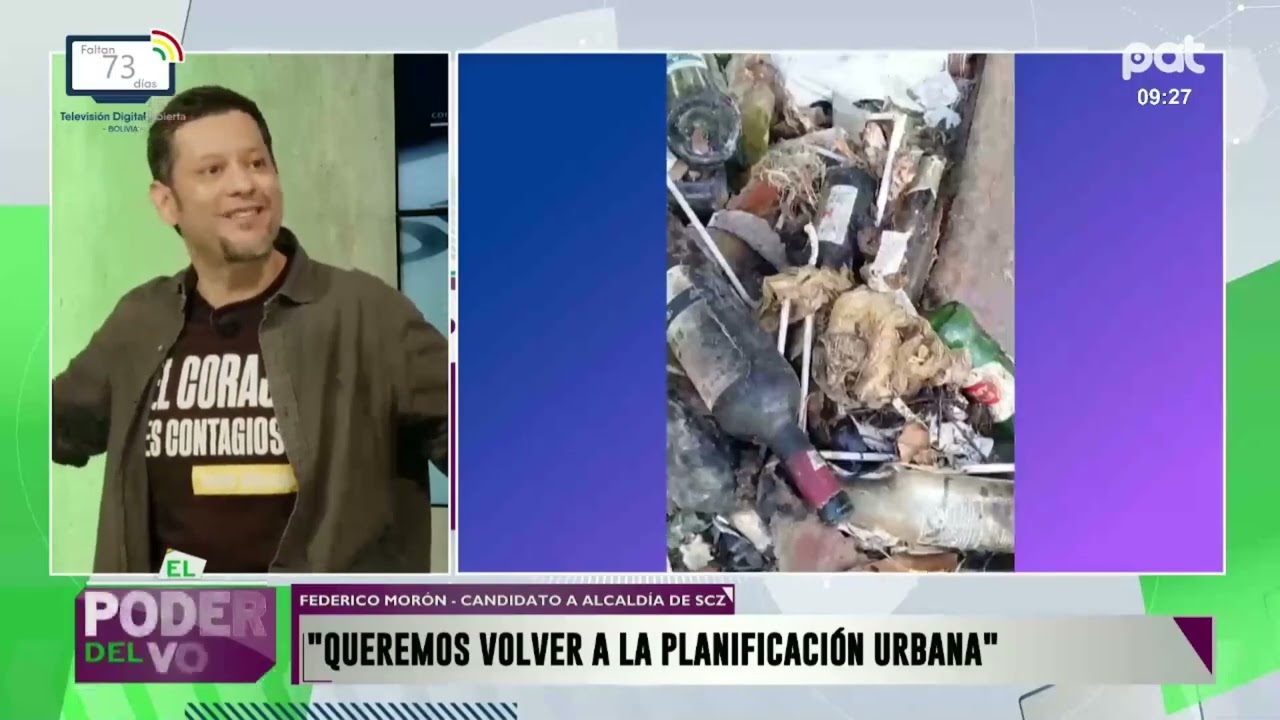 Morón, apunta contra la corrupción en la capital cruceña