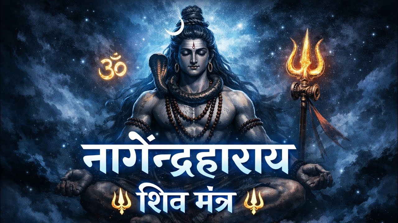 नागेन्द्रहाराय त्रिलोचनाय-108 बार जप | 1 घंटा साधना | मनोकामना सिद्ध करने वाला शिव मंत्र | 