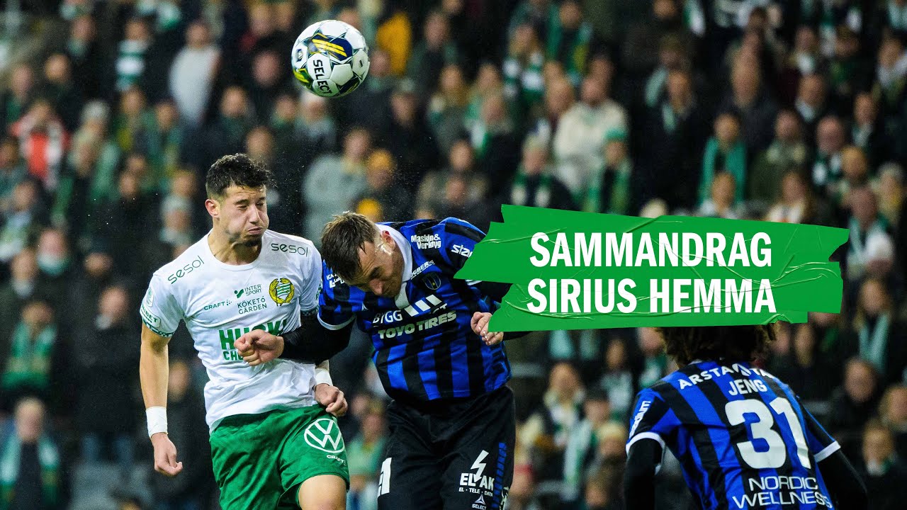 HÖJDPUNKTER | Hammarby 2-2 IK Sirius | Tapp till kryss efter vackra Bajenbaljor i Cifuentes avsked