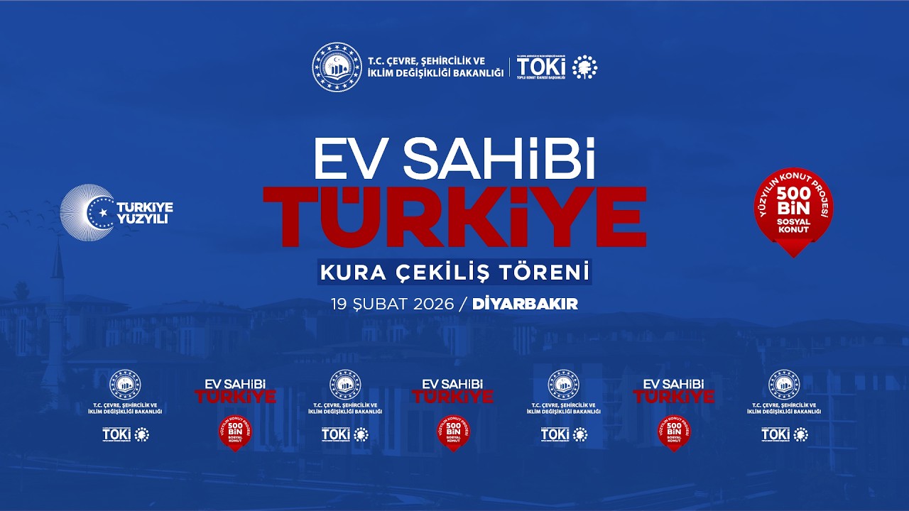 500 BİN SOSYAL KONUT DİYARBAKIR HAK SAHİPLİĞİ BELİRLEME KURASI