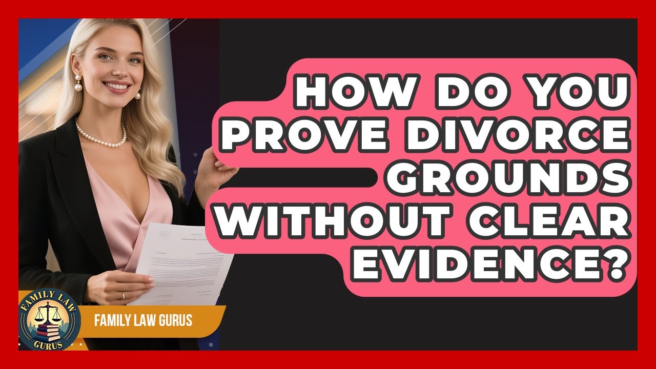 How Do You Prove Divorce Grounds Without Clear Evidence? - Family Law Gurus