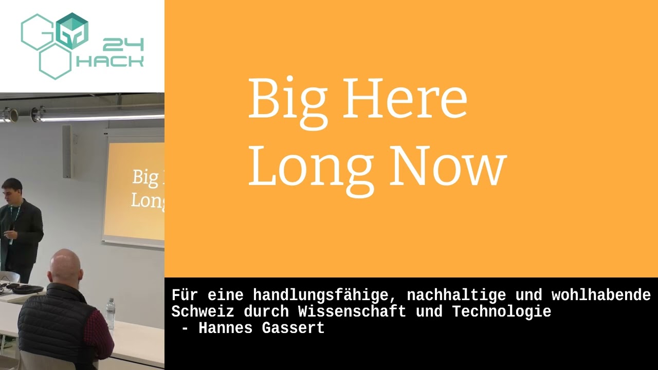 Für eine handlungsfähige und wohlhabende Schweiz durch Wissenschaft und Technologie - Hannes Gassert