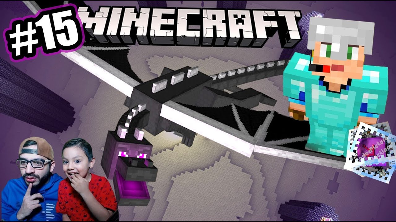 Visitamos al Dragón de Minecraft | Los Enderman se Enojan | Juegos Karim Juega