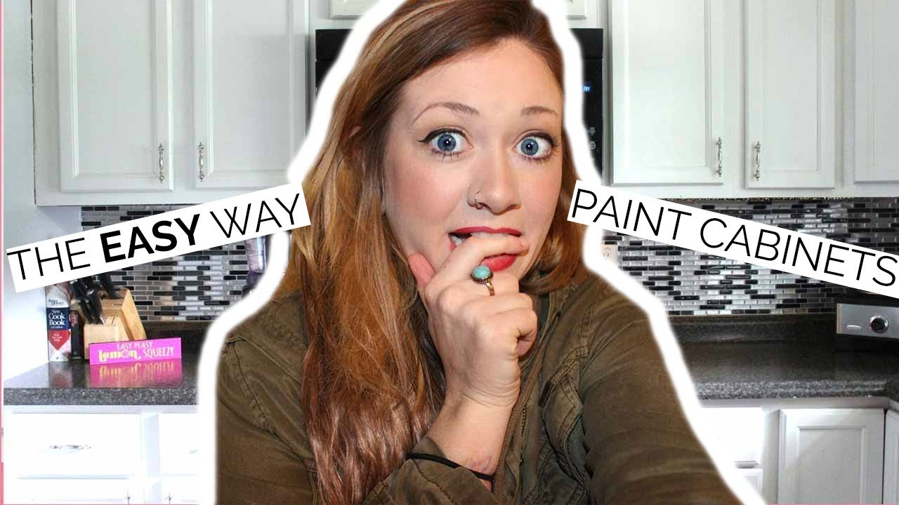 THE EASY WAY TO PAINT CABINETS | DIY KITCHEN MAKEOVER (ON A BUDGET) |  Laci Jane