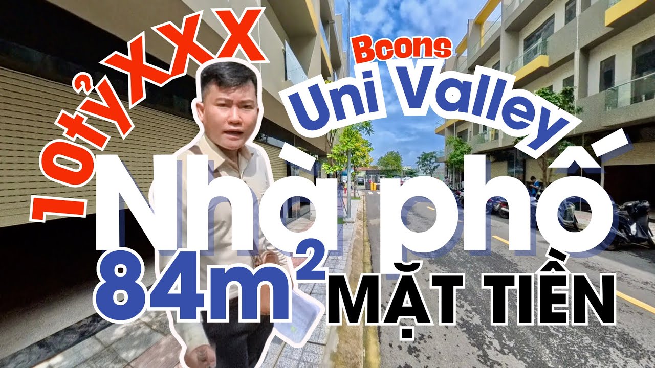 Review Nh&agrave; Phố 1 Trệt 3 Lầu 84m2 Bcons Uni Valley (KĐT Bcons City) | Căn Mặt Tiền Trục Ch&iacute;nh