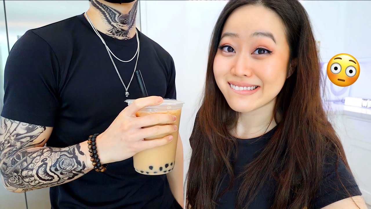 Turning My Fiance Into An ASIAN BABY BOY *tattoos and everything omg