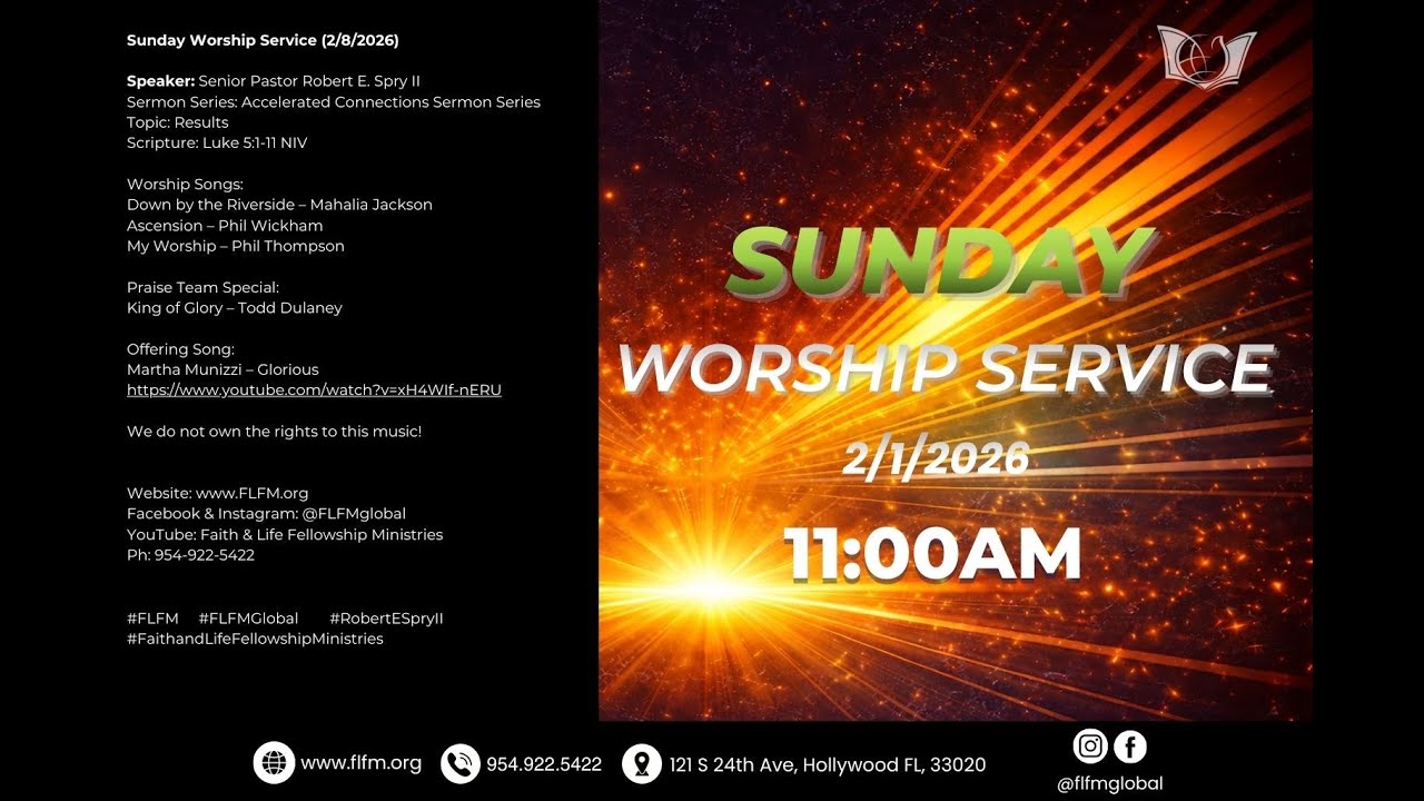 Sunday Morning Worship Service (2/8/2026)