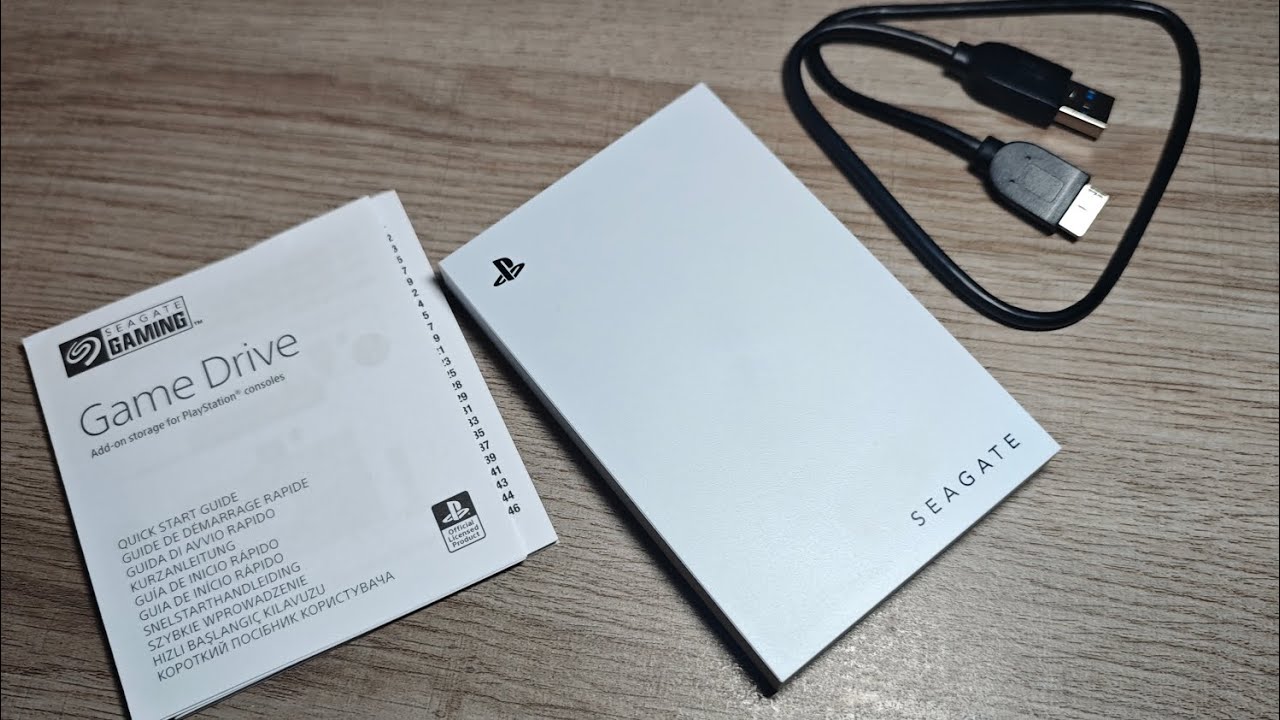 Внешний жесткий диск Seagate Game Drive для PS5 и PS4 2 ТБ STLV2000202 (распаковка)