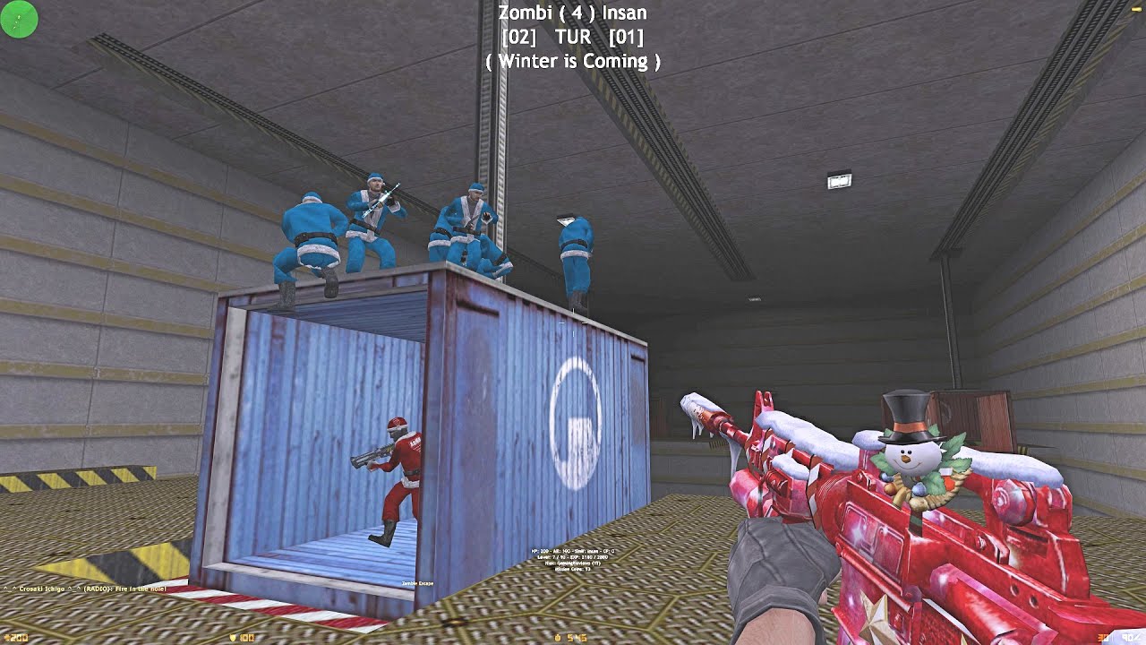 Counter-Strike: Zombie Escape Mod - ze_Blackmesa_v9 (Christmas Edition) on Dark Professional