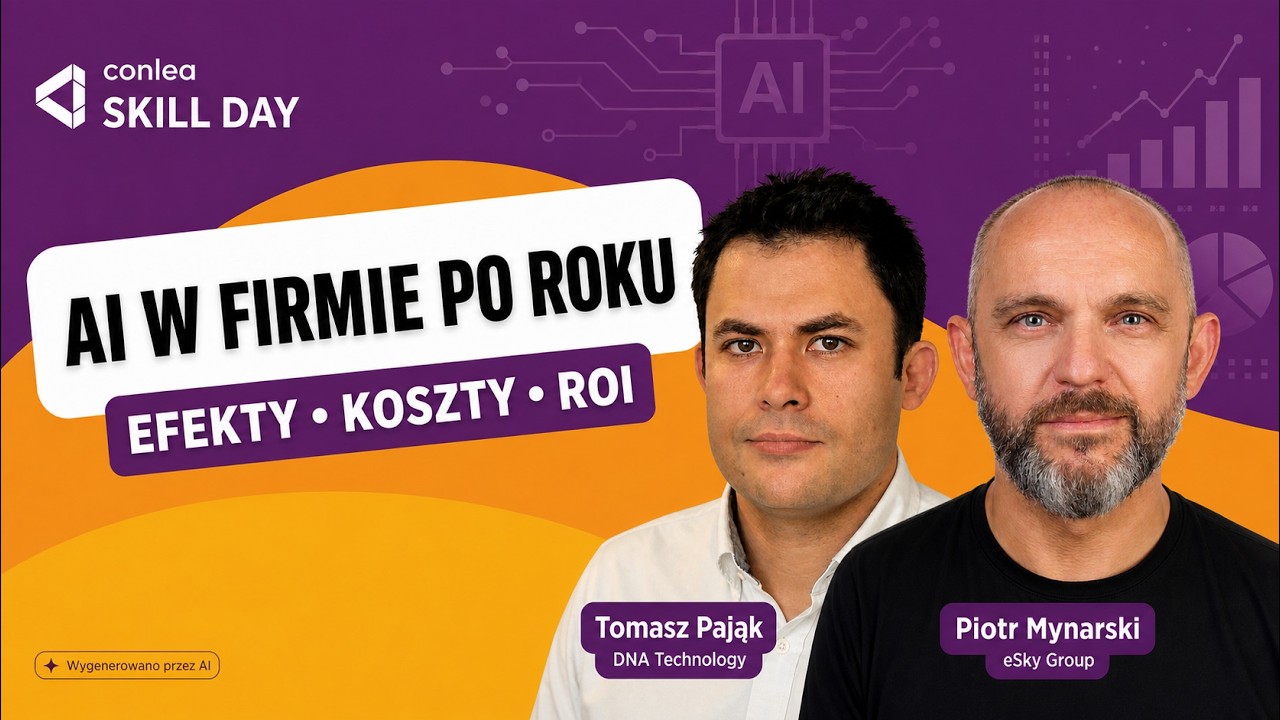AI w firmie po roku: realne efekty, koszty i ROI | SKILL DAY Conlea