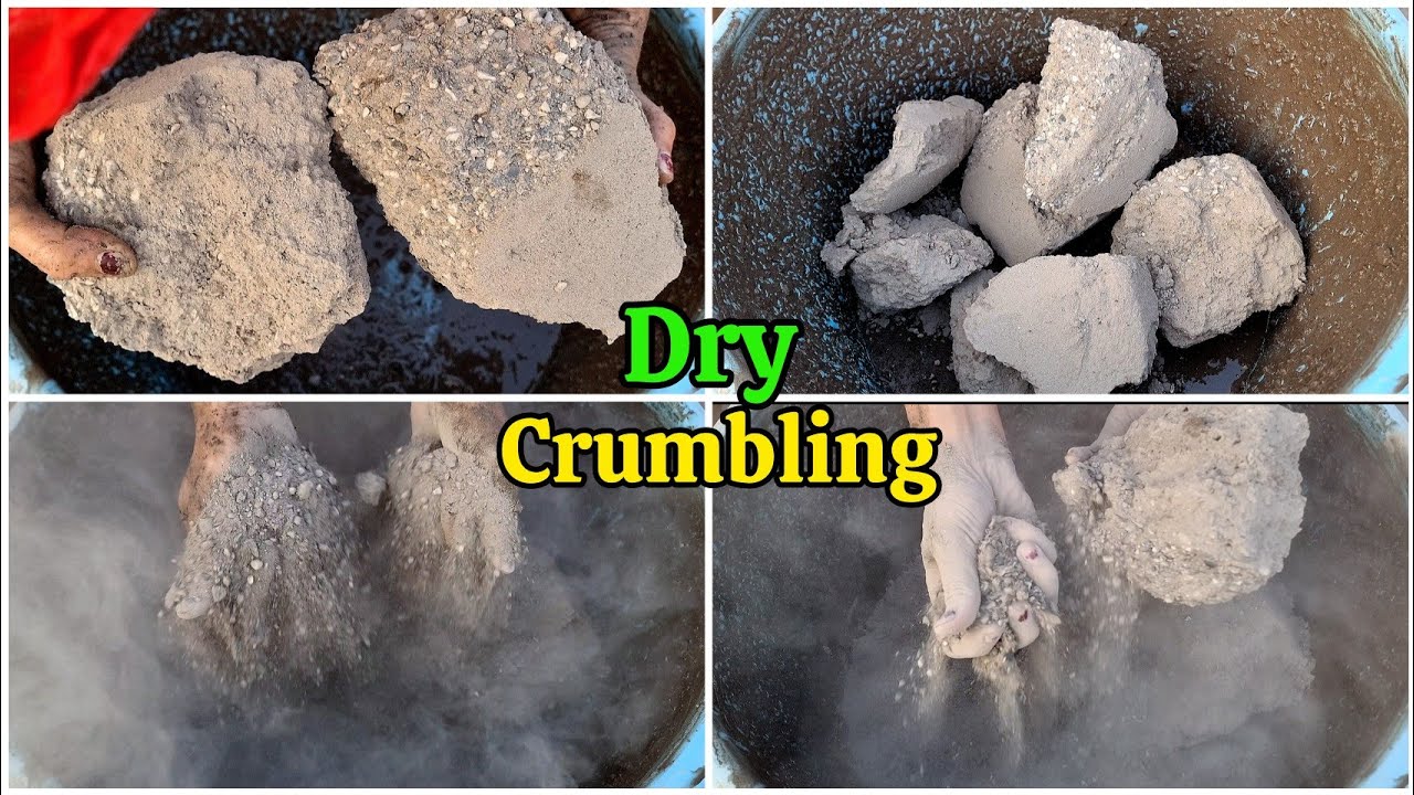 New Video Super Dusty Dry Crumbling | Charcoal Ashes Gritty Texture dry Crumbling 