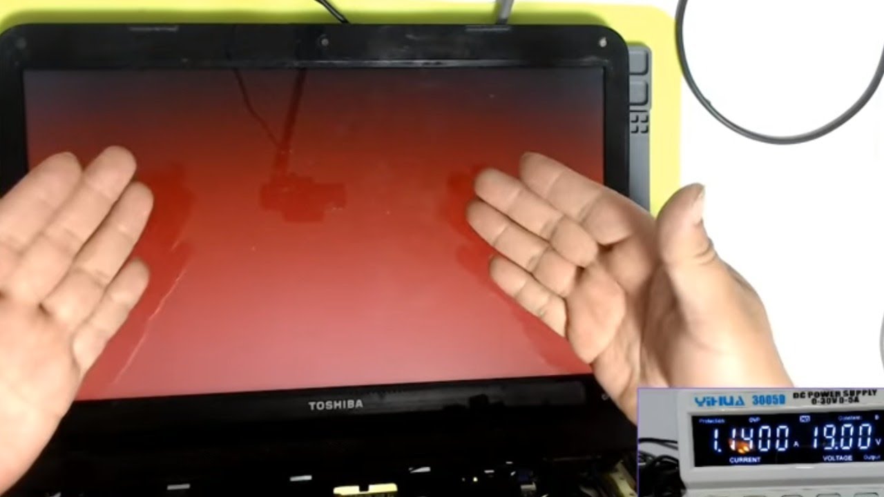 🔴 Toshiba C845 con PANTALLA ROJA