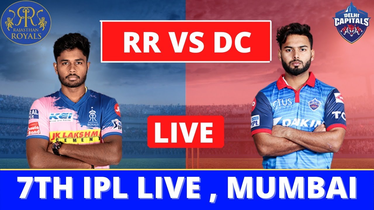 LIVE RR vs DC  Score & Hindi Commentary | IPL 2021 Live cricket match today Rajasthan vs Delhi