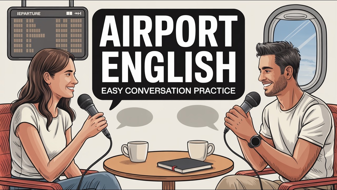 English Conversation at Airport | Easy English Listening Practice (Bible English Learning Podcast 3