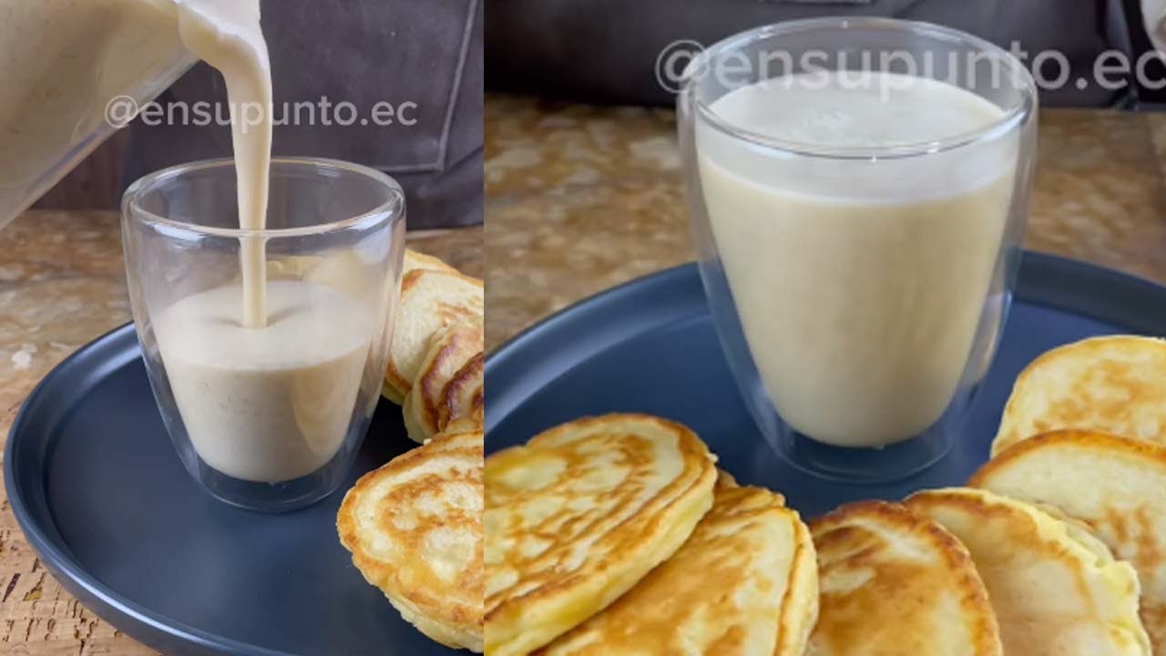 Colada de avena con leche y tortillas de harina | Receta f&aacute;cil y muy deliciosa
