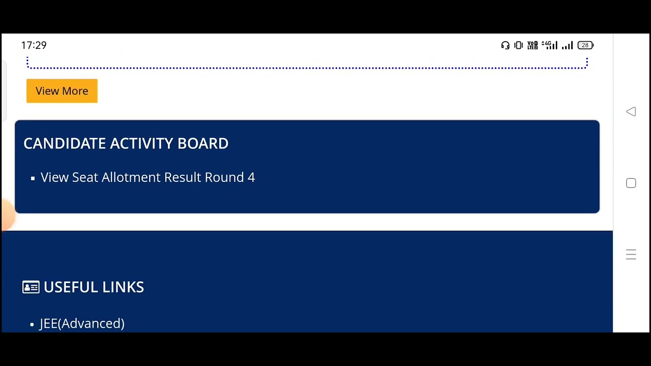 JOSAA round 4 seat allotment result Out