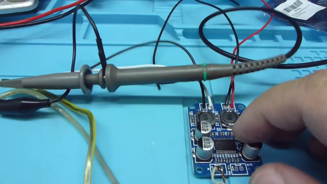 Teste placa amplificadora de áudio TPA3118!