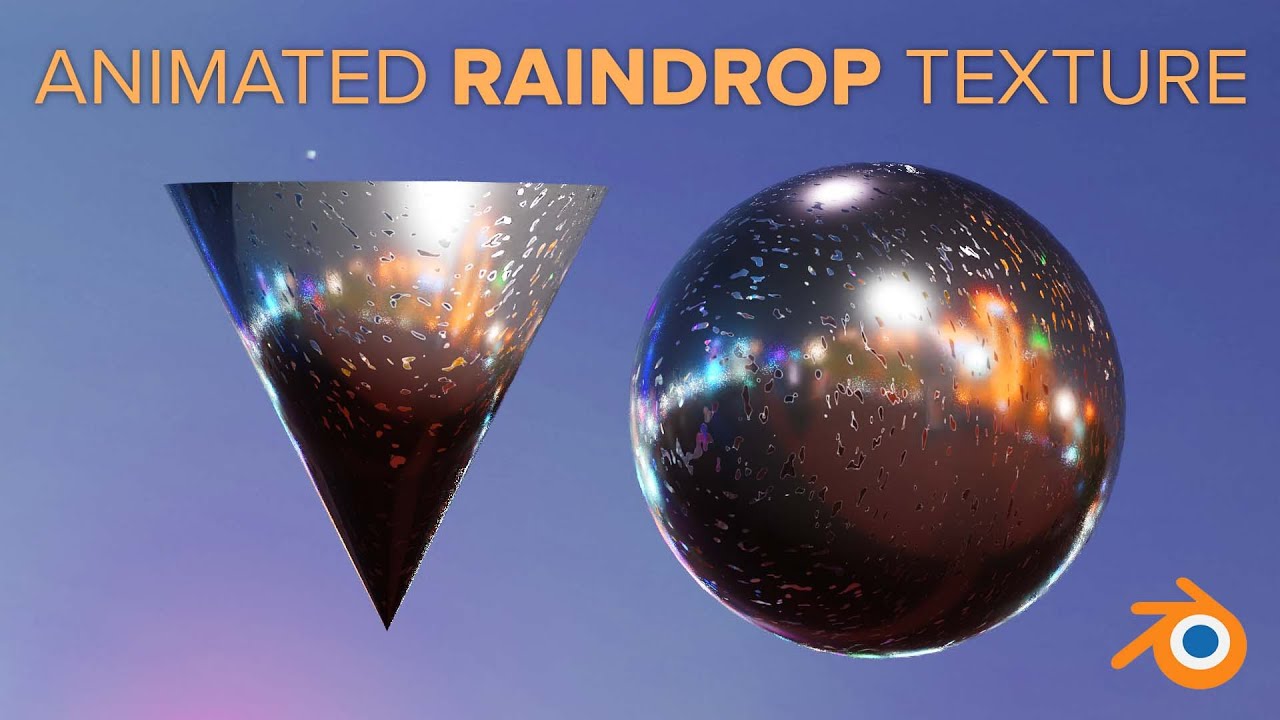 Animated Raindrop Texture in Blender 3.0 EASY