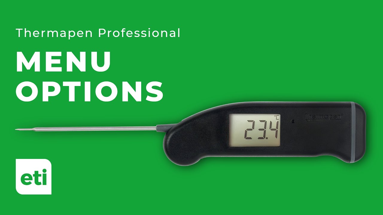 How to Navigate the Thermapen Professional Menu