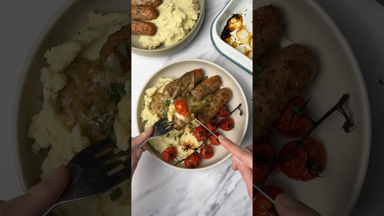 Пикантные средиземноморские колбаски с картофельным пюре! Наш второй оригинальный взгляд на брита...