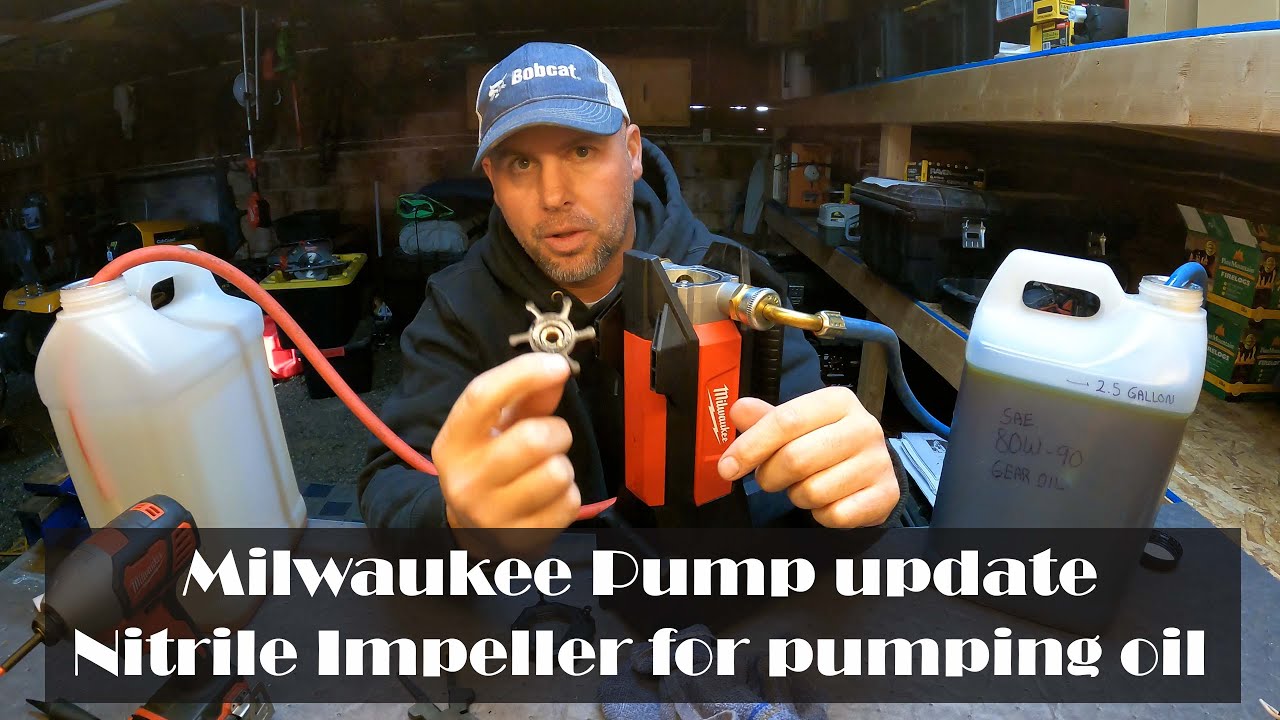 Обновление перекачивающего насоса Milwaukee 2771-20. Перекачивает масло и дизельное топливо, обно...