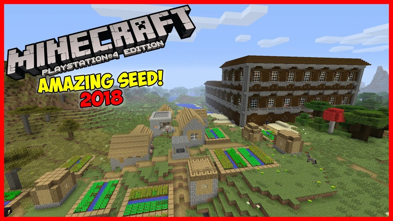 Minecraft PS4/Xbox One Amazing Seed! 2018 (2 Mansions, 4+ Villages and More!)