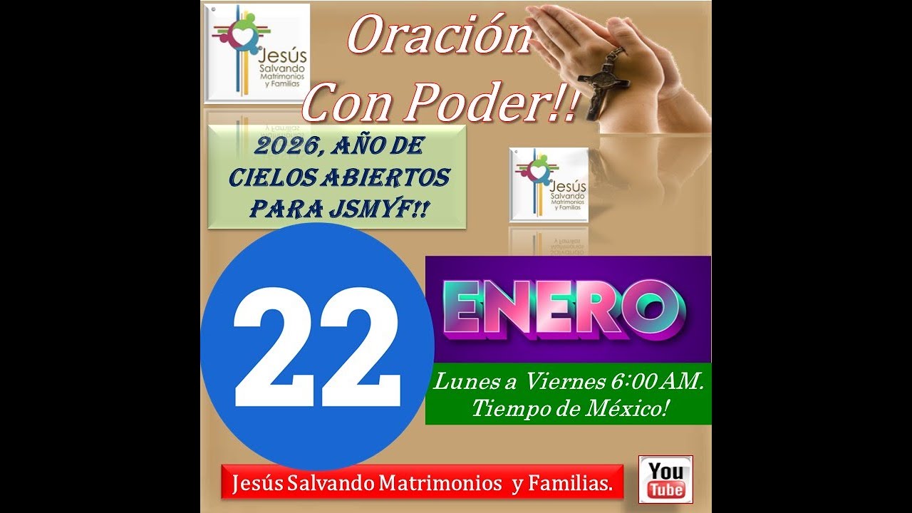 Oración Con Poder En Vivo! 22 de Ener. 2026! Donde Están 2 o 3 Reunidos En Mi Nombre, Allí Estoy Yo!
