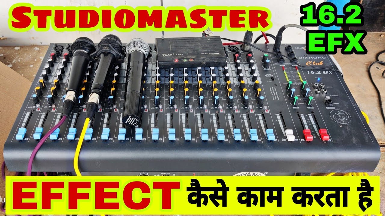 Studiomaster Diamond Club 16.2 Efx Mic Setting करना सीखें | 16.2 Efx Eco kaise Use Kare | Dj Rock