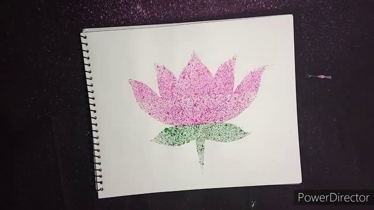 Spray Painting Lotus (Inside)