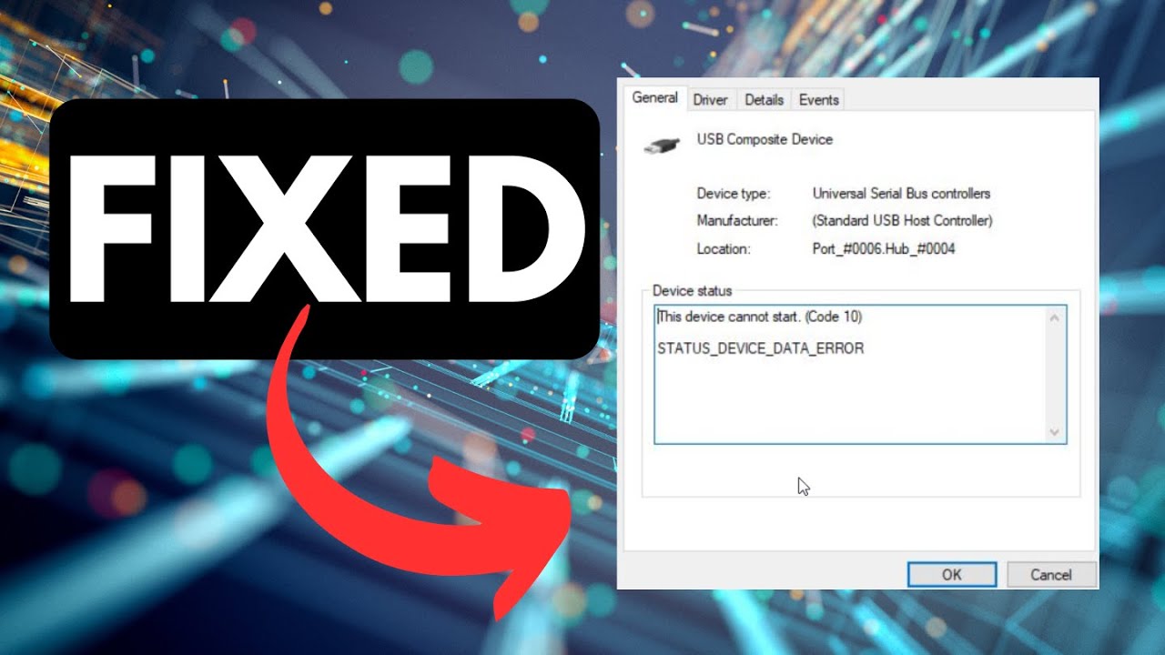How To Fix Usb Composite Device Driver Error