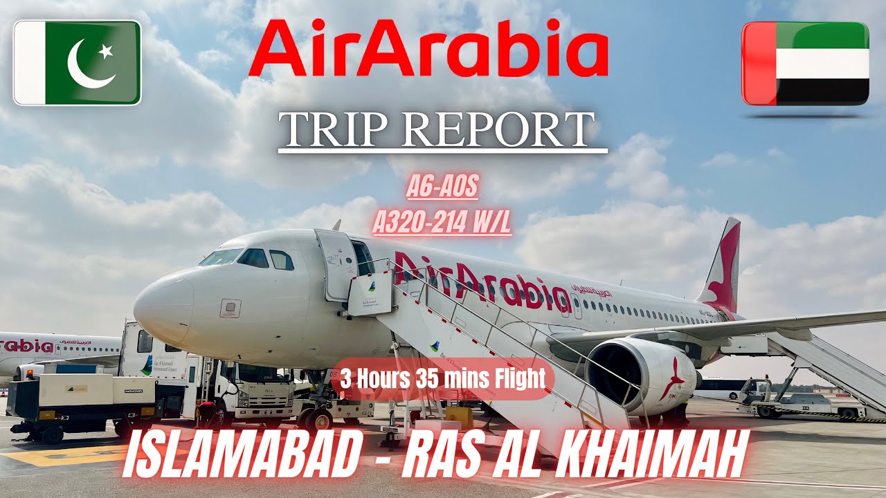 Air Arabia A320 TRIP REPORT | Islamabad ✈ Ras Al Khaimah | Flight G9-869 Review