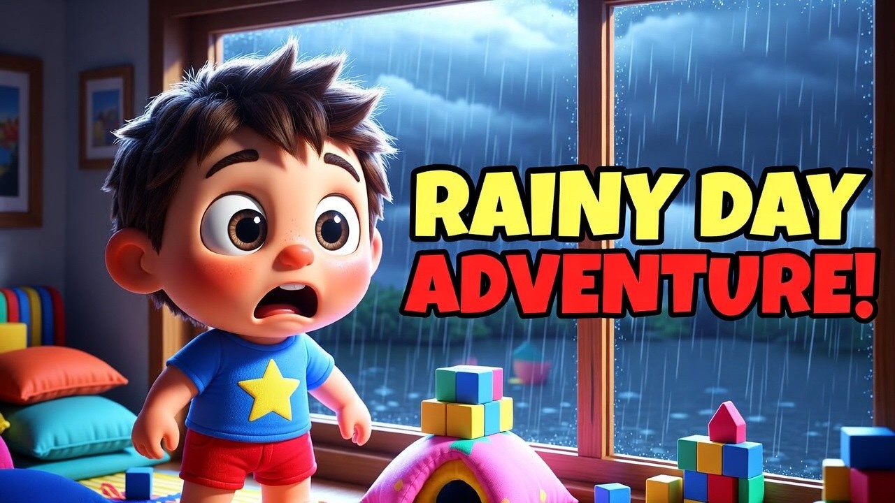 Leo’s Rainy Day Adventure 🌧️  Fun Indoor Games for Kids  3D Kids Cartoon Story