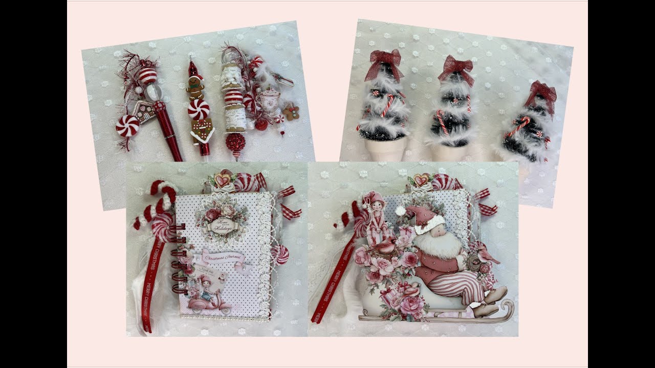 Mini Album in Santa's sleigh DT project #shabbyartboutique #satmornmakes #2crafters1design