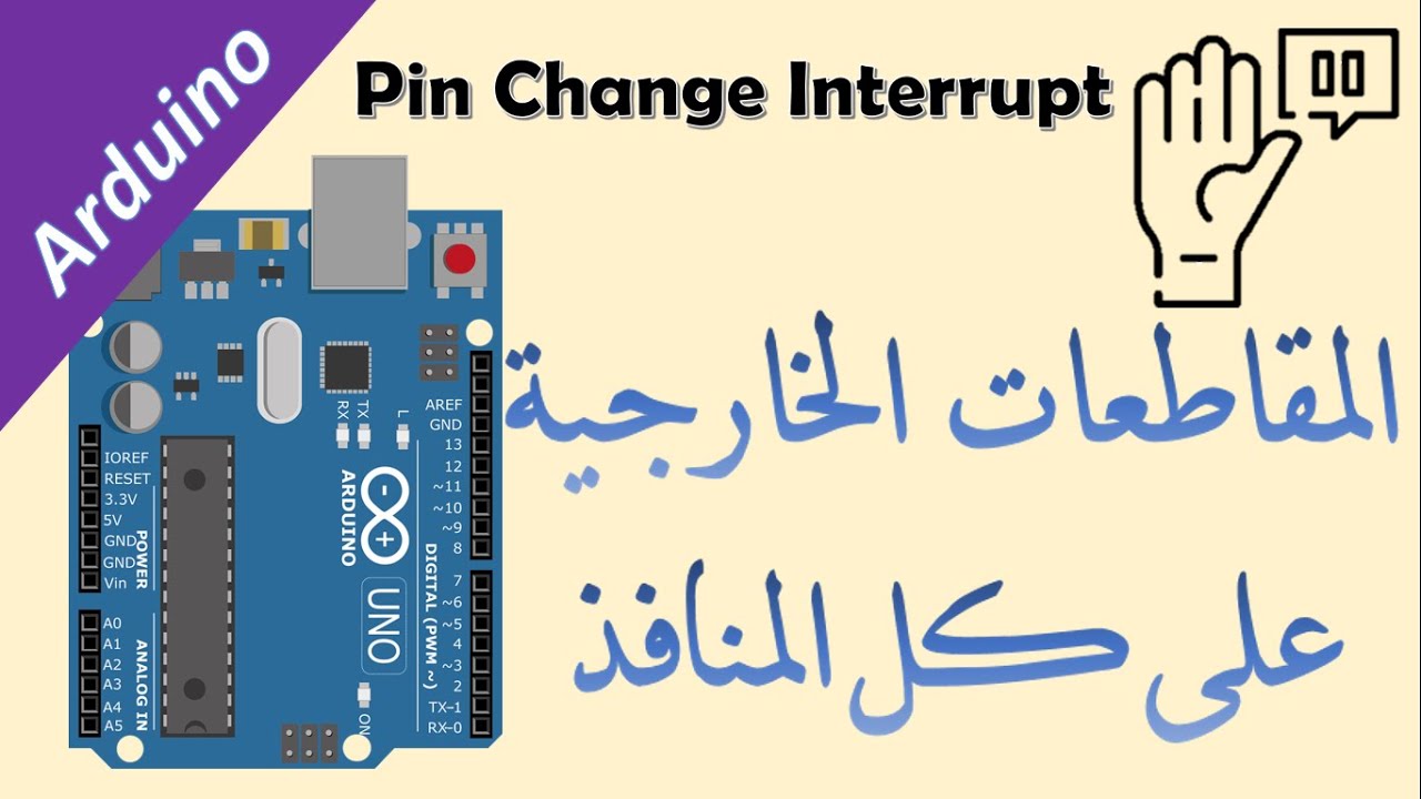 28# المقاطعة على كل المنافذ Arduino pin change interrupt