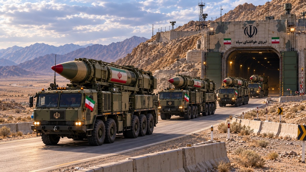 US Military Missile Strike Destroy Iran's Secret Desert Underground Ballistic Missile Depot!: