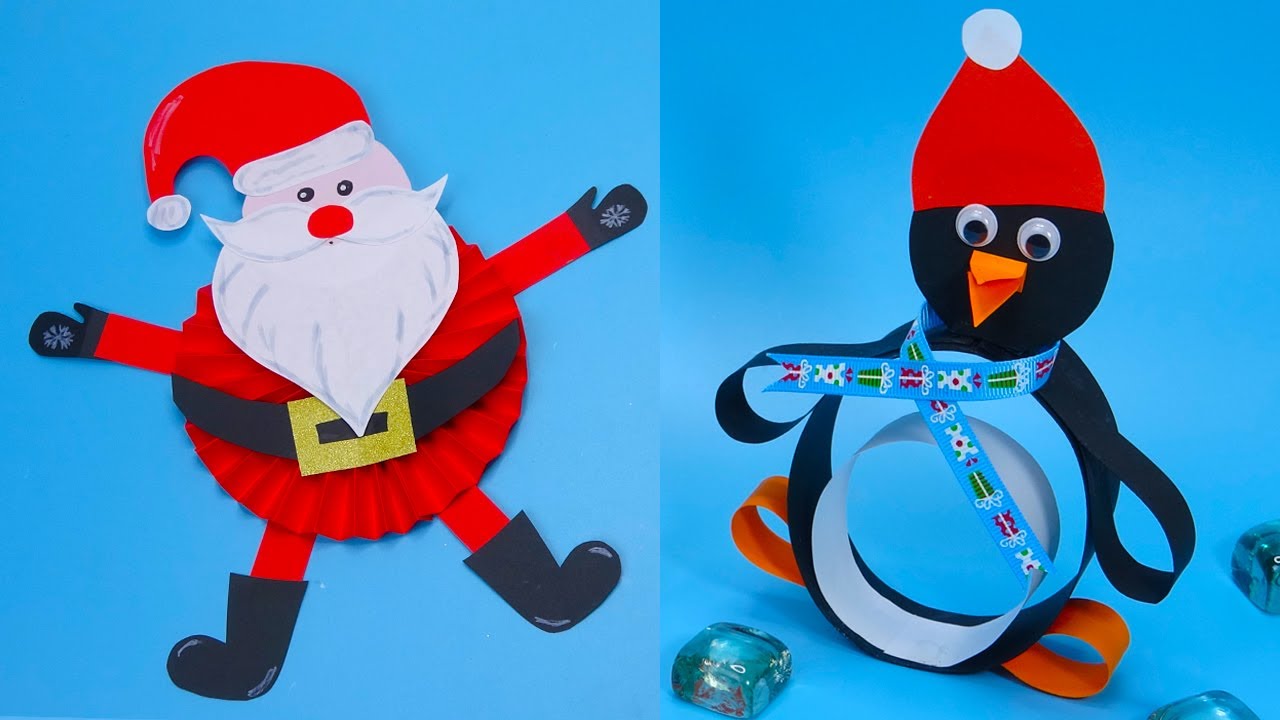 5 простых поделок из бумаги своими руками на Рождество | 5-минутные рождественские поделки