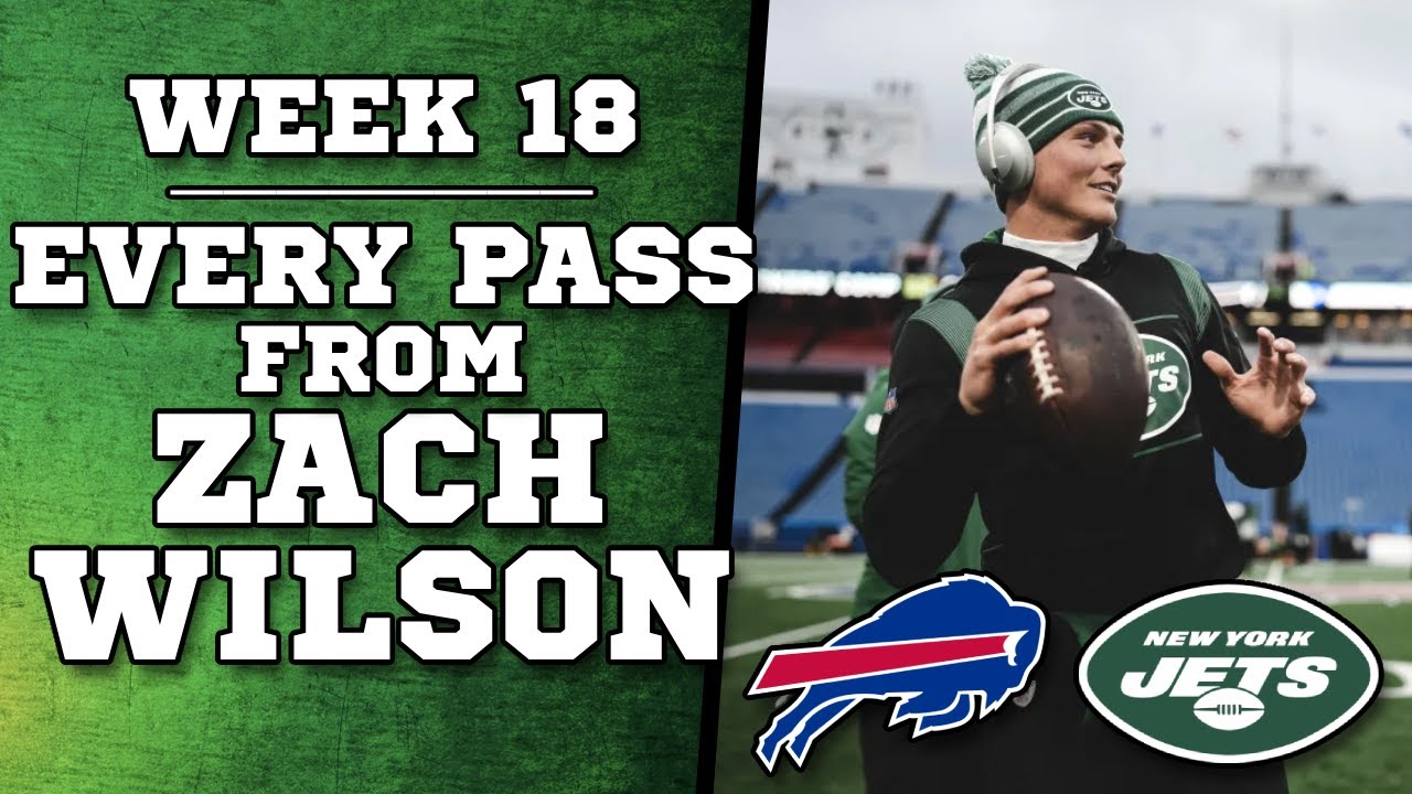 Zach Wilson Highlights - Week 18 - Every Pass vs Bills