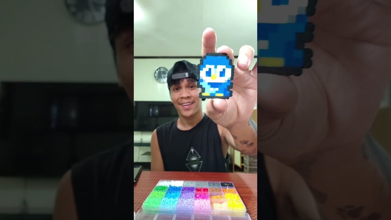 Binili ko si Kappa Girl ng Starry night Lamp para estetik at bumuo ng perler beads!