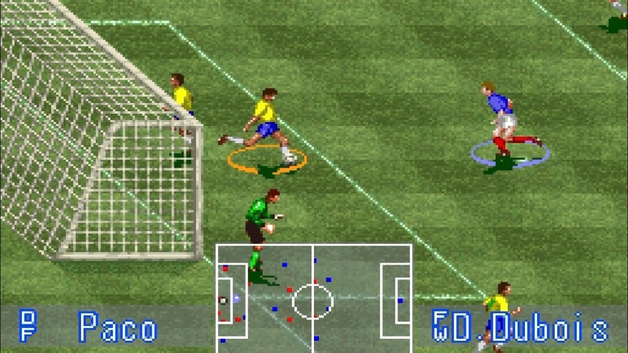 Soccer CPU Game: France vs. Brazil | International Superstar Soccer (SNES)