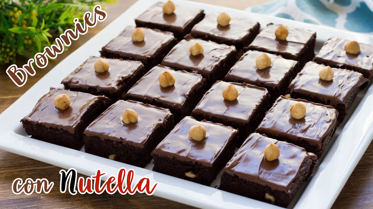 Brownies Al Cioccolato Con Nutella - Ricetta Facile Brownies alla Nutella - 55Winston55