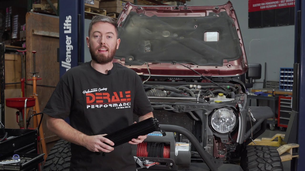 Derale Part No. 20565 Direct Fit 2007-2018 Jeep Wrangler JK Power Steering Cooler Kit (2 and 4 door)