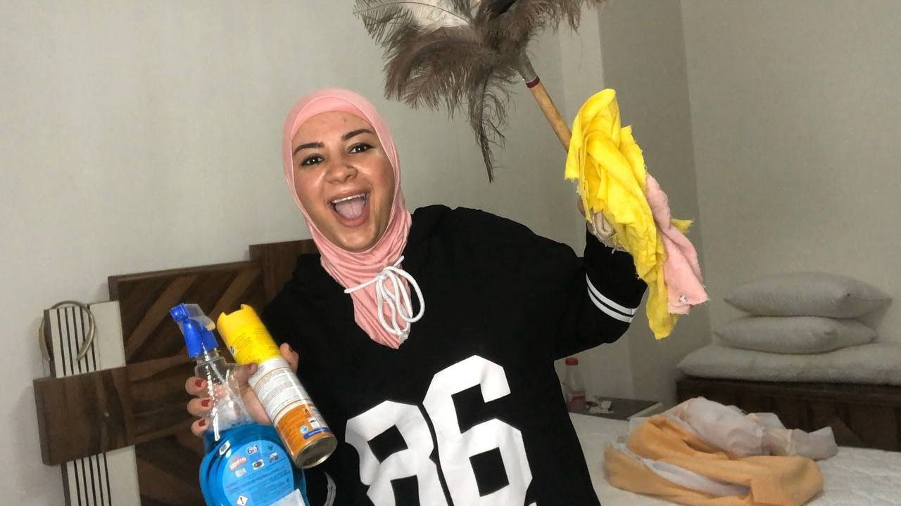 روتين تنظيف غرفة النوم و غرفة الاطفال🤗كان لازم اقاوم الكسل 💃