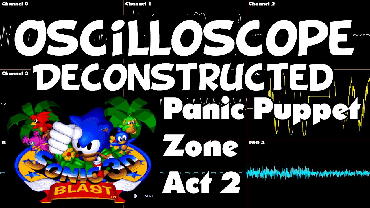 Sonic 3D Blast - Panic Puppet Zone Act 2 - Oscilloscope Deconstruction