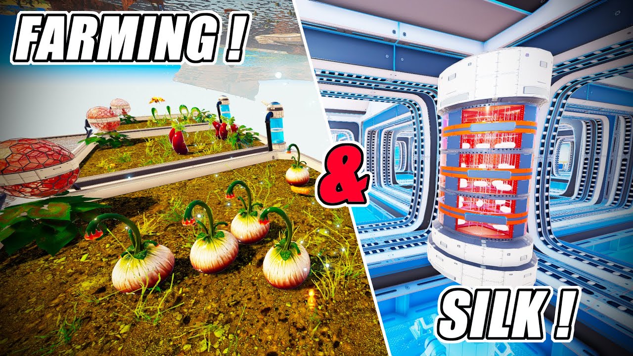 Planet Crafter | Making Silk ! & Farming up some Veg !